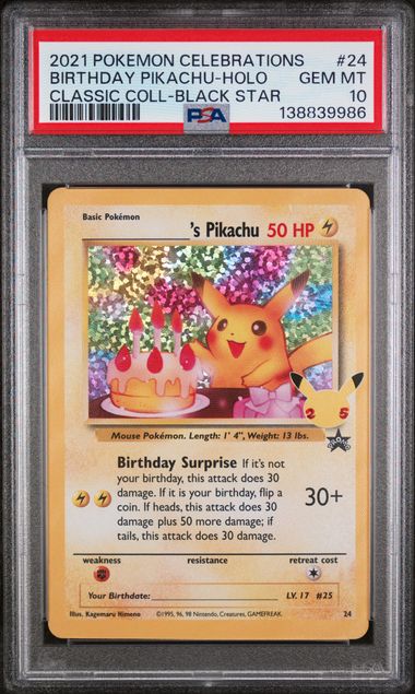 PSA 10 - Pikachu 24 Celebrations 2021