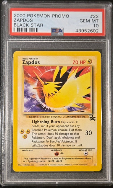 PSA 10 - Zapdos 23 2000