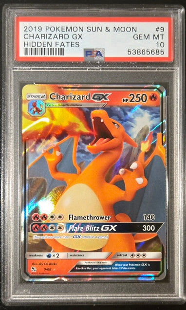PSA 10 - Charizard GX 9/68 2019