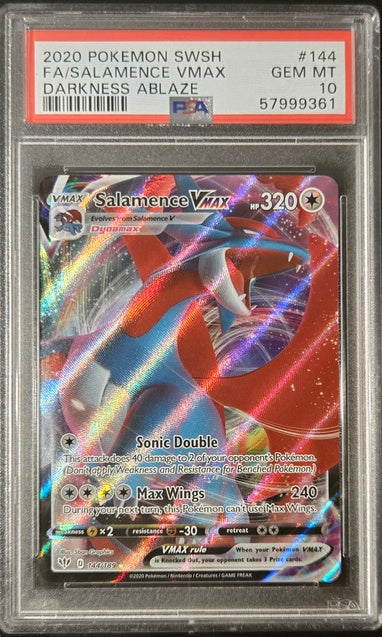 PSA 10 - Salamence VMAX 144/189 2020