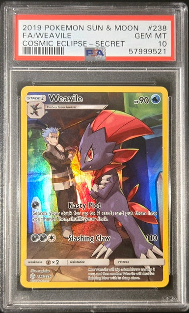 PSA 10 - Weavile 238/236 2019