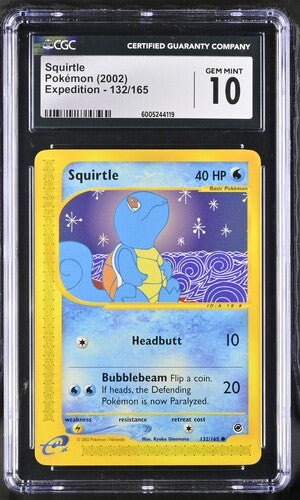 CGC 10 - Squirtle 132/165 2002