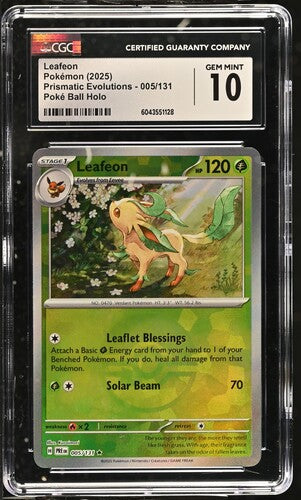CGC 10 - Leafeon 005/131 2025