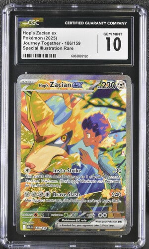 CGC 10 - Zacian ex 186/159 2025
